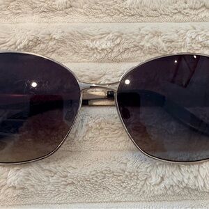 Just Cavalli Silver Frame Sunglasses with Gradient Dark Lenses